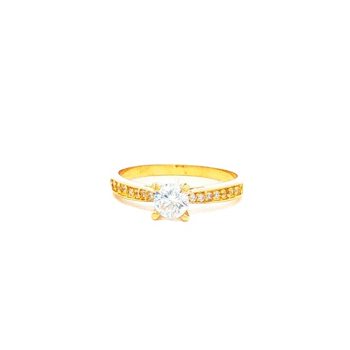[CM501] ANILLO SOLITARIO CASTING ORO AMARILLO