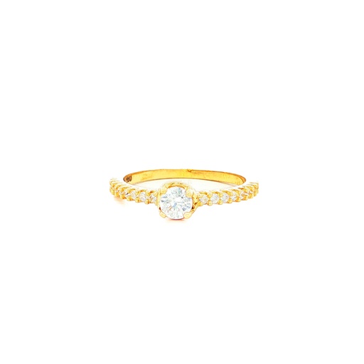 [CM508] ANILLO SOLITARIO CASTING ORO AMARILLO
