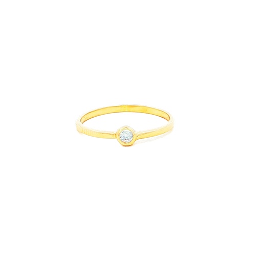 [CM522] ANILLO SOLITARIO ORO AMARILLO