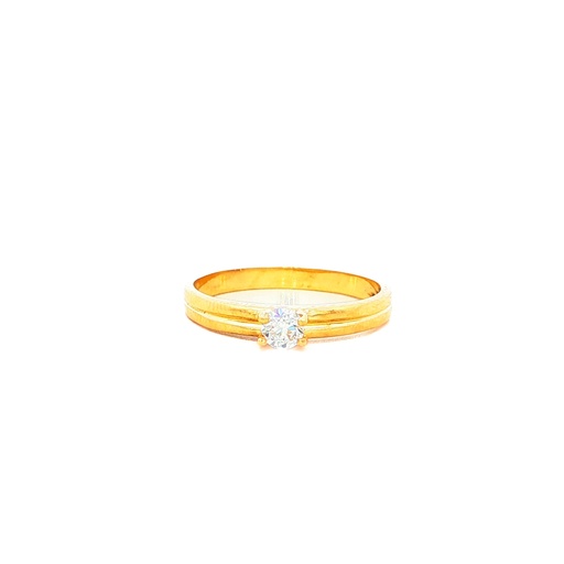 [CM527] ANILLO SOLITARIO ORO AMARILLO