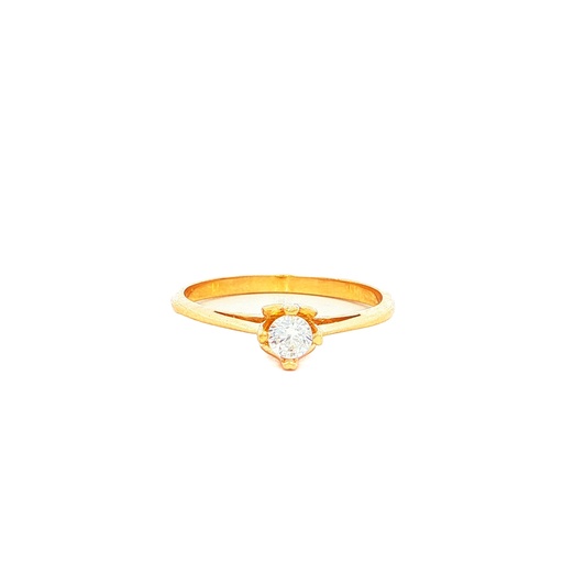[CM532] ANILLO SOLITARIO ORO AMARILLO
