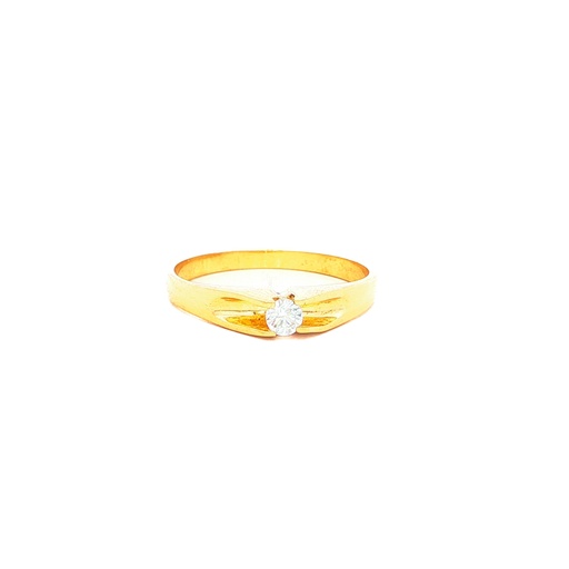 [CM544] ANILLO SOLITARIO ORO AMARILLO