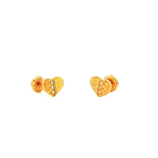 [JS119] TOPOS CORAZON CASTING ORO AMARILLO
