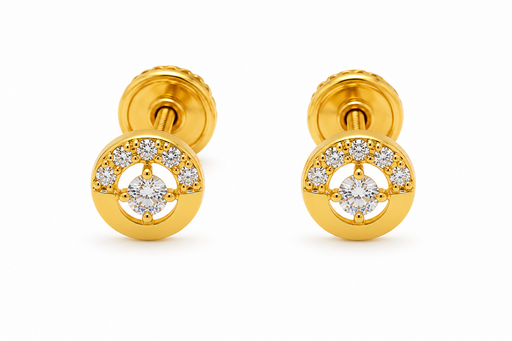 [JS122] TOPOS CIRCULO CASTING ORO AMARILLO