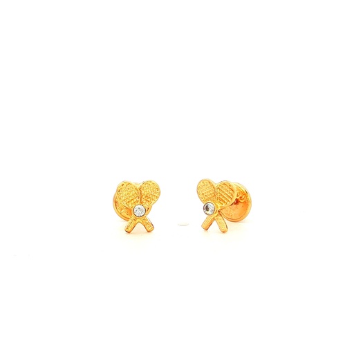 [JS162] TOPOS RAQUETA ORO AMARILLO