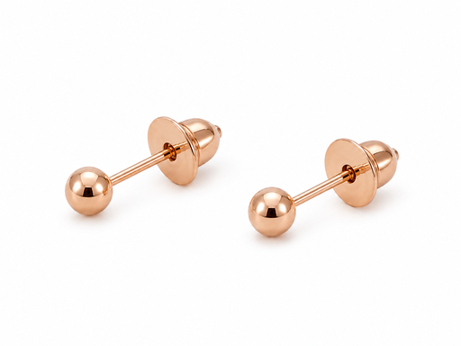 [JS180] TOPOS BOLA NUMERO 4 ORO ROSA