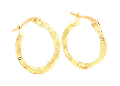 [B256] CANDONGAS MELCOCHAS RAYADAS ORO AMARILLO