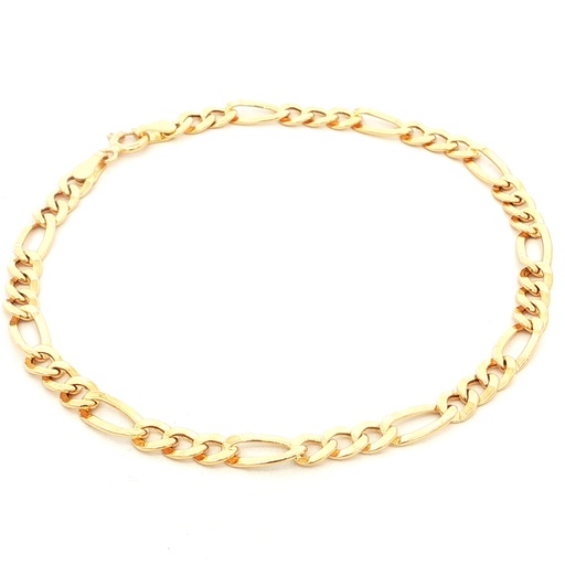 [GOLD418] PULSERA FIGARO ORO AMARILLO 