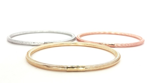 [GOLD419] TRIO DE AROS RESORTADOS REDONDOS TRES OROS