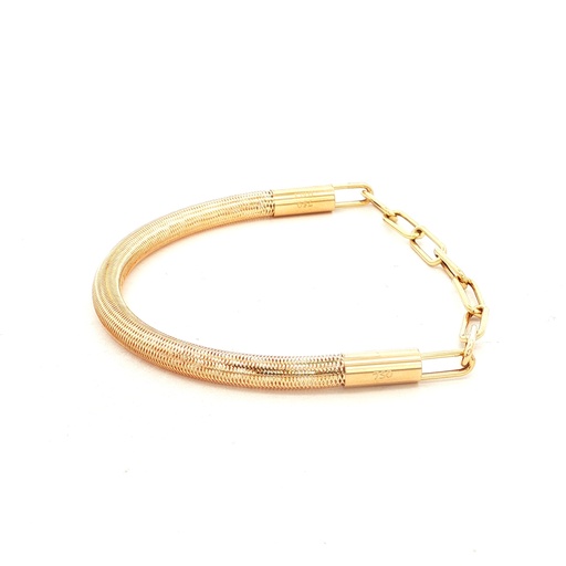 [GOLD421] ARO RESORTADO REDONDO CON PAPPER CLICK  ORO AMARILLO 