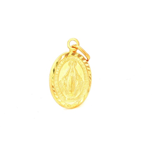 [GOLD428] DIJE VIRGEN MILAGROSA ORO AMARILLO 