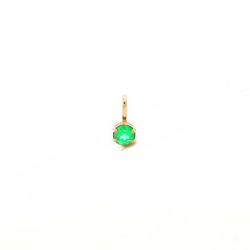 [MY008] DIJE ESMERALDA ORO AMARILLO