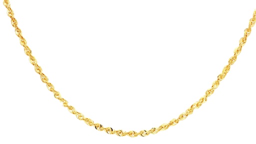 [040CVGL45A] CADENA FRANCISCANA ORO AMARILLO GLITTER