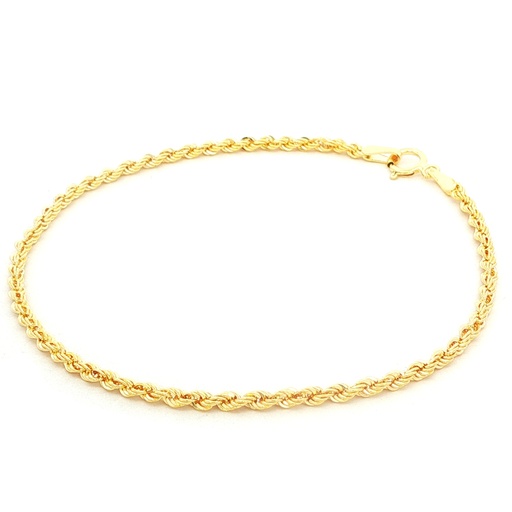 [040CV1218A] PULSERA FRANCISCANA ORO AMARILLO LASER ESPINATA