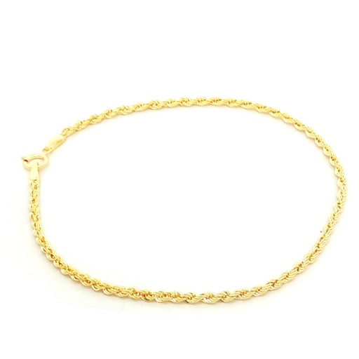 [040CV1220A] PULSERA FRANCISCANA ORO AMARILLO LASER ESPINATA