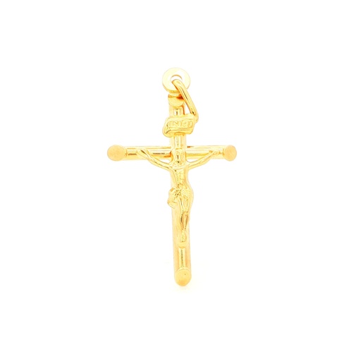 [26PCC0071] DIJE CRUZ CRISTO ORO AMARILLO