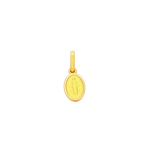 [8MMB020] DIJE MEDALLA  VIRGEN MILAGROSA ORO AMARILLO