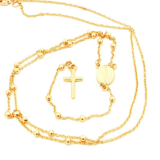 [HHX86910] ROSARIO CORTO ORO AMARILLO