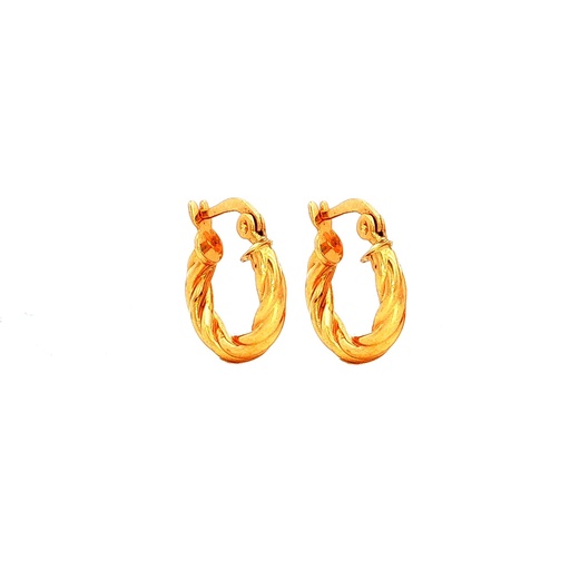 [B280] CANDONGAS MELCOCHAS CORRUGADAS ORO AMARILLO