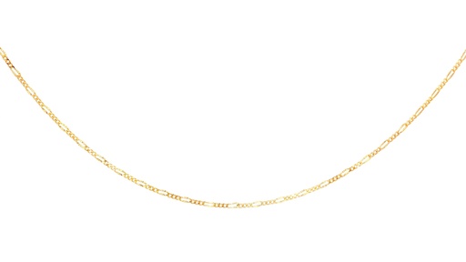 [FGR025D1GAMH45] CADENA FIGARO DIAMANTADA ORO AMARILLO 