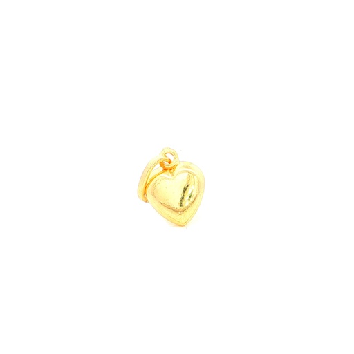 [GOLD484] DIJE CORAZON ORO AMARILLO 