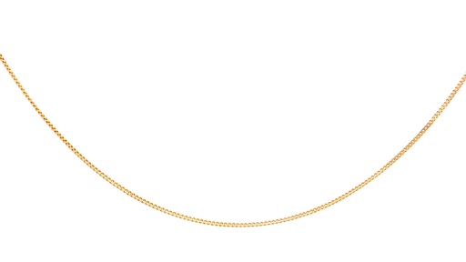 [GD025AMH451] CADENA MINICUBANA ORO AMARILLO 