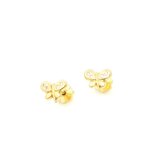 [200336904] TOPOS MARIPOSA MOD-B C/4 P. 0,80MM "MICRO ENGASTE" ORO AMARILLO