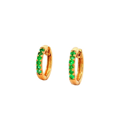 [HA393] CANDONGAS ESMERALDAS ORO AMARILLO