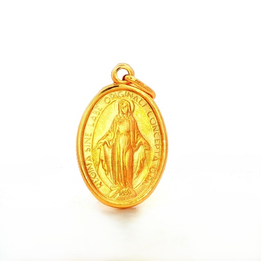 [20MV020] MEDALLA VIRGEN MILAGROSA ORO AMARILLO