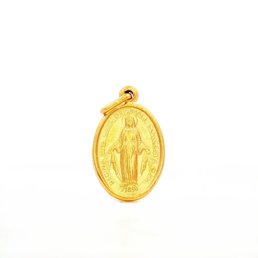 [18MV020] MEDALLA VERGEN MILAGROSA ORO AMARILLO