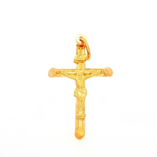 [32PCC0061] DIJE CRUZ CRISTO ORO AMARILLO