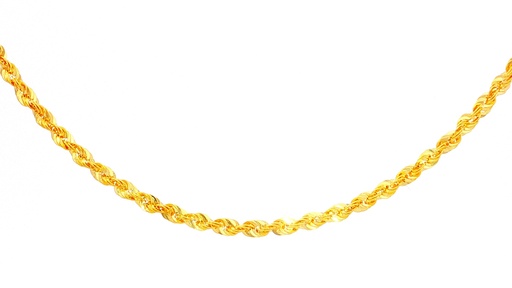[040CVGL60B] CADENA FRANCISCANA ORO AMARILLO GLITTER