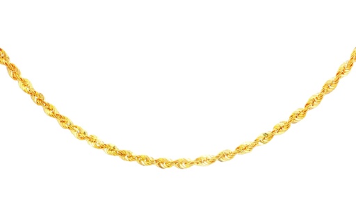 [040CVGL45B] CADENA FRANCISCANA ORO AMARILLO GLITTER