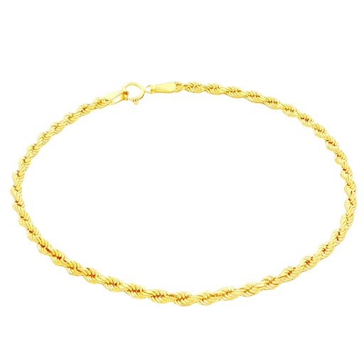 [050CVD20B] PULSERA FRANCISCANA ORO AMARILLO DIAMANTADA