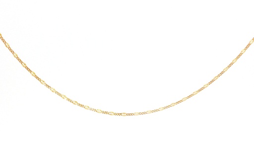 [FGR025D1GAMH45A] CADENA FIGARO DIAMANTADA ORO AMARILLO 