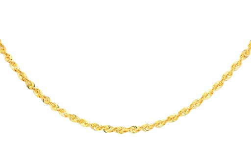 [040CVGL601] CADENA FRANCISCANA ORO AMARILLO GLITTER