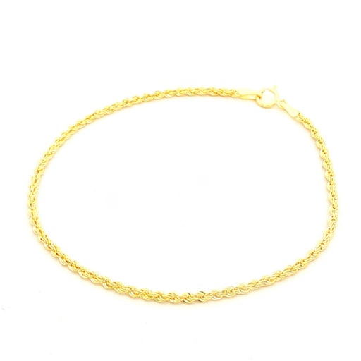 [050CVD201] PULSERA FRANCISCANA ORO AMARILLO DIAMANTADA