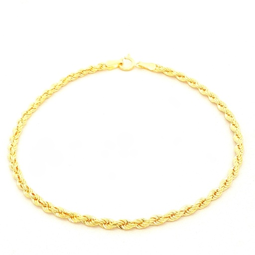 [050CVD202] PULSERA FRANCISCANA ORO AMARILLO DIAMANTADA