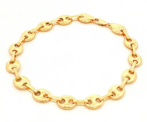 [REM82] PULSERA GUCCI NUMERO 4 ORO AMARILLO