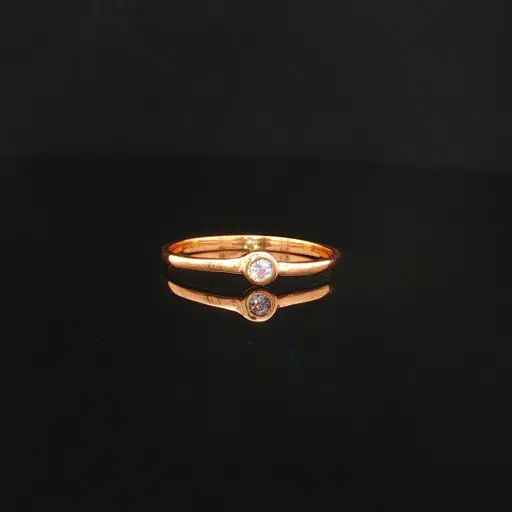 [CM592] ANILLO SOLITARIO ORO AMARILLO