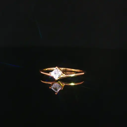 [CM597] ANILLO SOLITARIO ORO AMARILLO