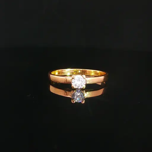 [CM609] ANILLO SOLITARIO ORO AMARILLO