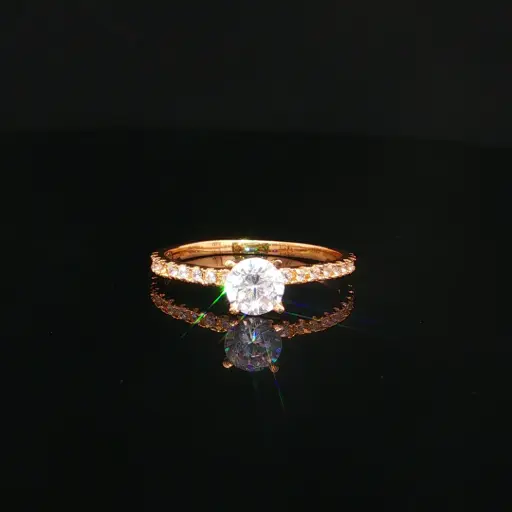 [CM623] ANILLO SOLITARIO CASTING ORO AMARILLO