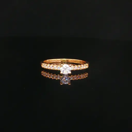 [CM624] ANILLO SOLITARIO CASTING ORO AMARILLO
