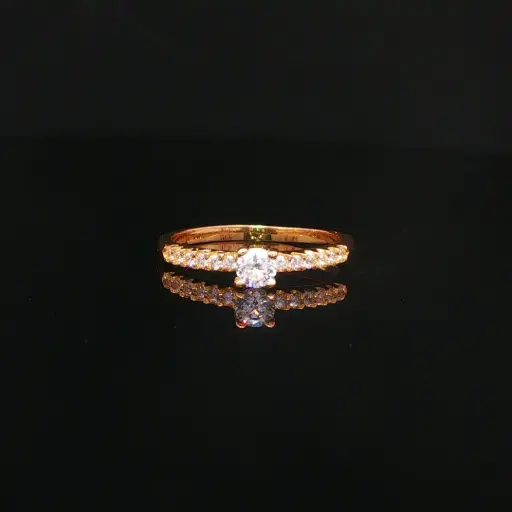 [CM625] ANILLO SOLITARIO CASTING ORO AMARILLO