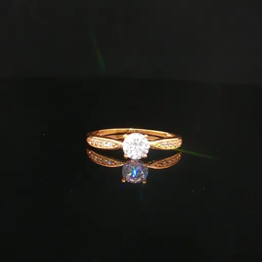 [CM626] ANILLO SOLITARIO CASTING ORO AMARILLO