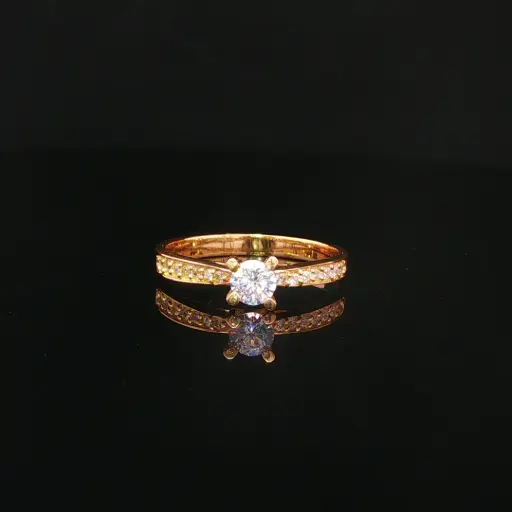[CM627] ANILLO SOLITARIO CASTING ORO AMARILLO