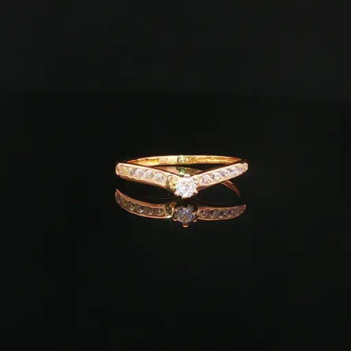 [CM628] ANILLO SOLITARIO CASTING ORO AMARILLO