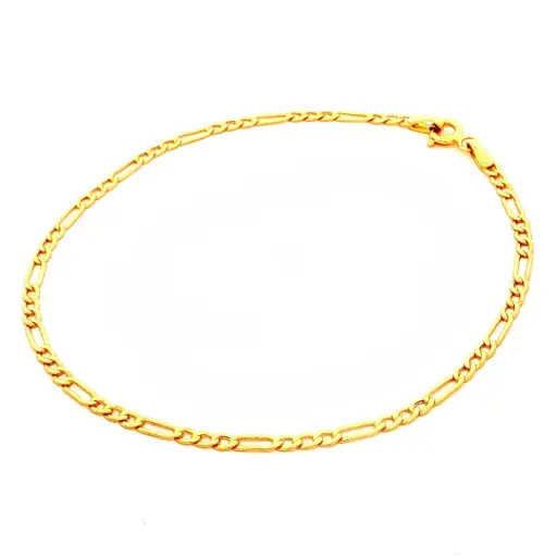[GOLD528] PULSERA FIGARO ORO AMARILLO